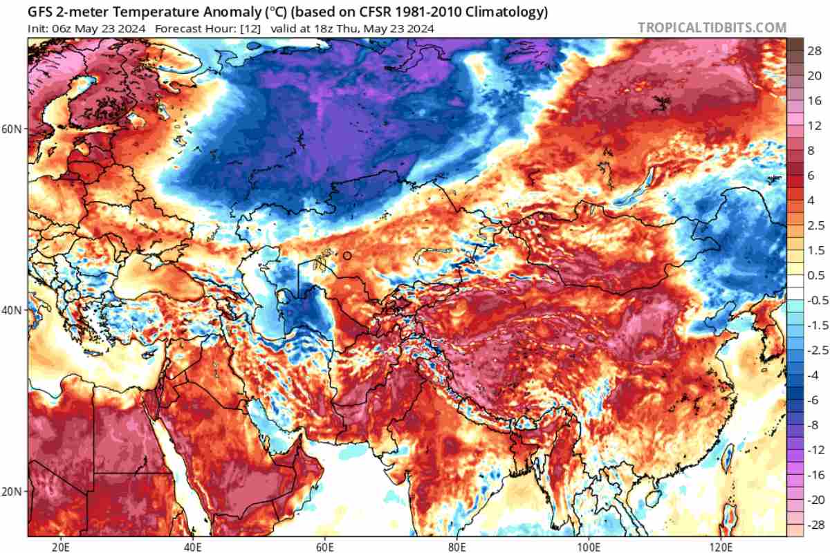 Extreme heat for India