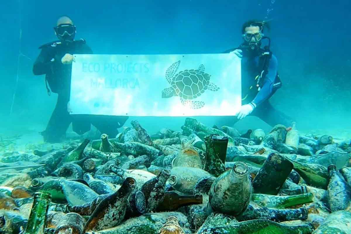 thousands of champagne bottles found in Mallorca's seabed