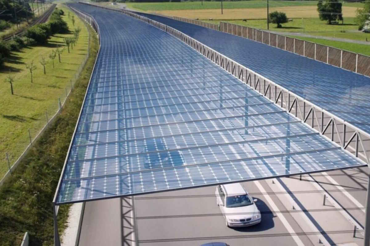 Solar panels highways