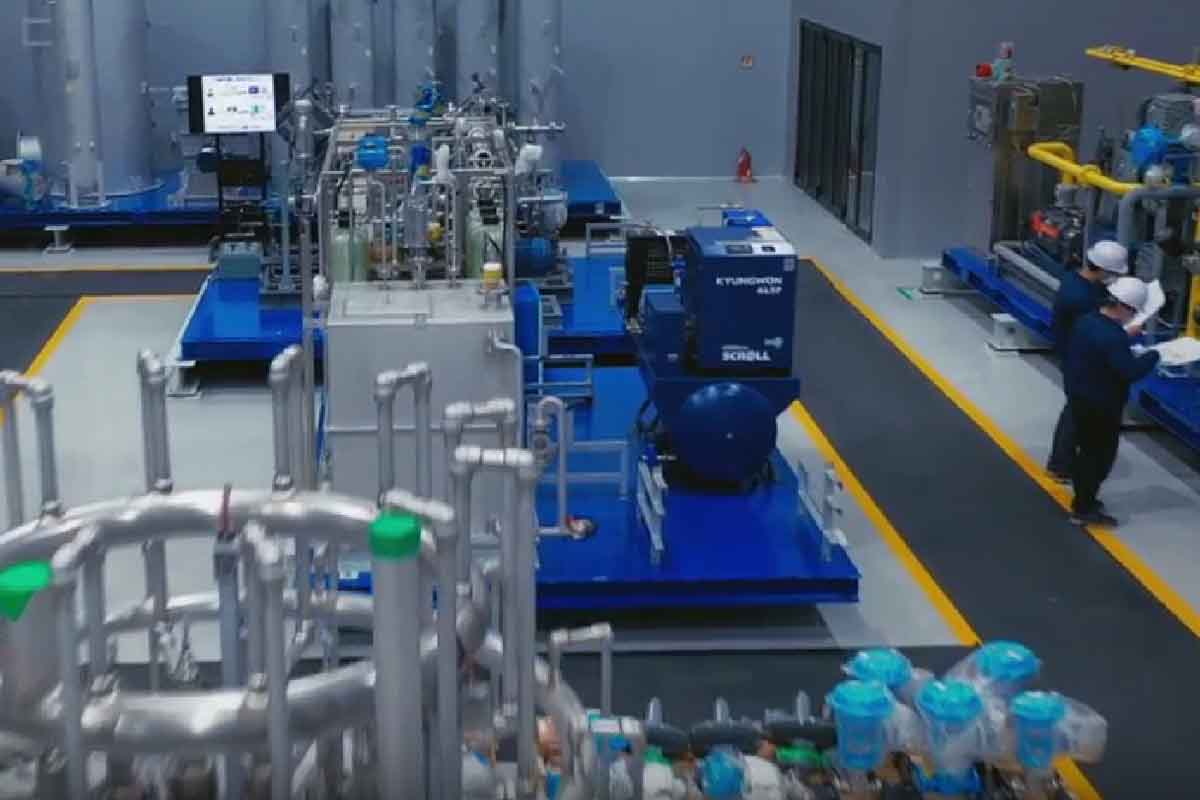 Hyundai plant for the transformation of waste into hydrogen.