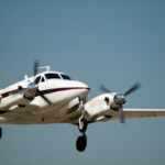 twin-engine Beechcraft King Air 90