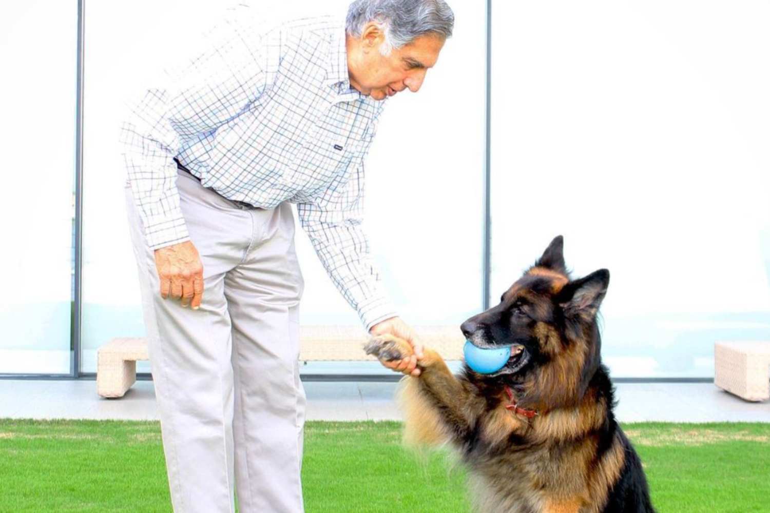 Ratan Tata and his dog