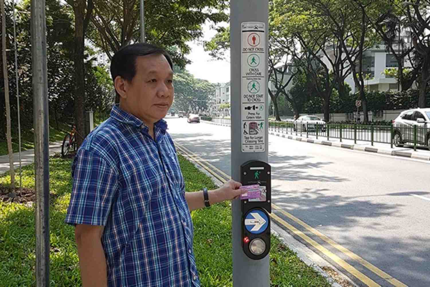 green man plus, traffic lights in Singapore