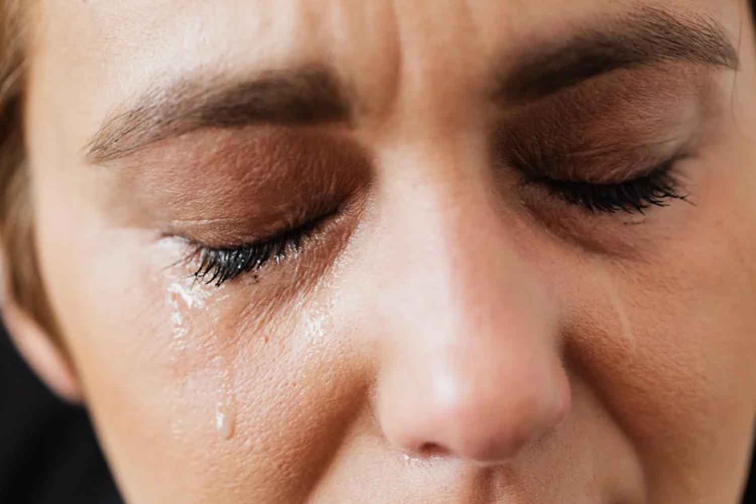 woman crying