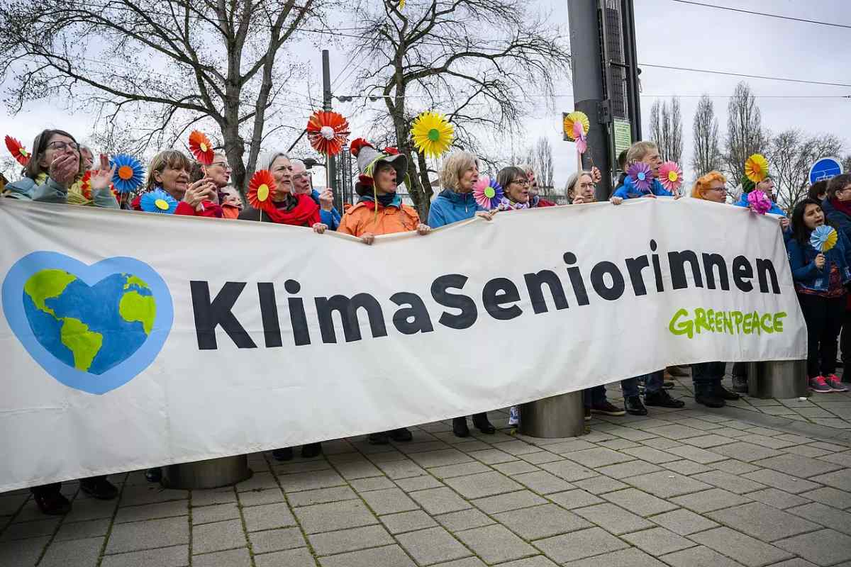 Women protesting for climate change