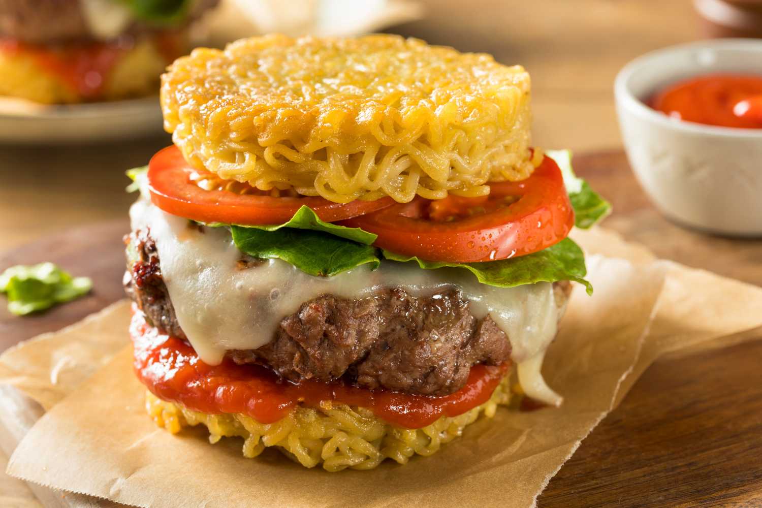 Ramen burger, U.S.A.