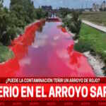 Red river in Argentina